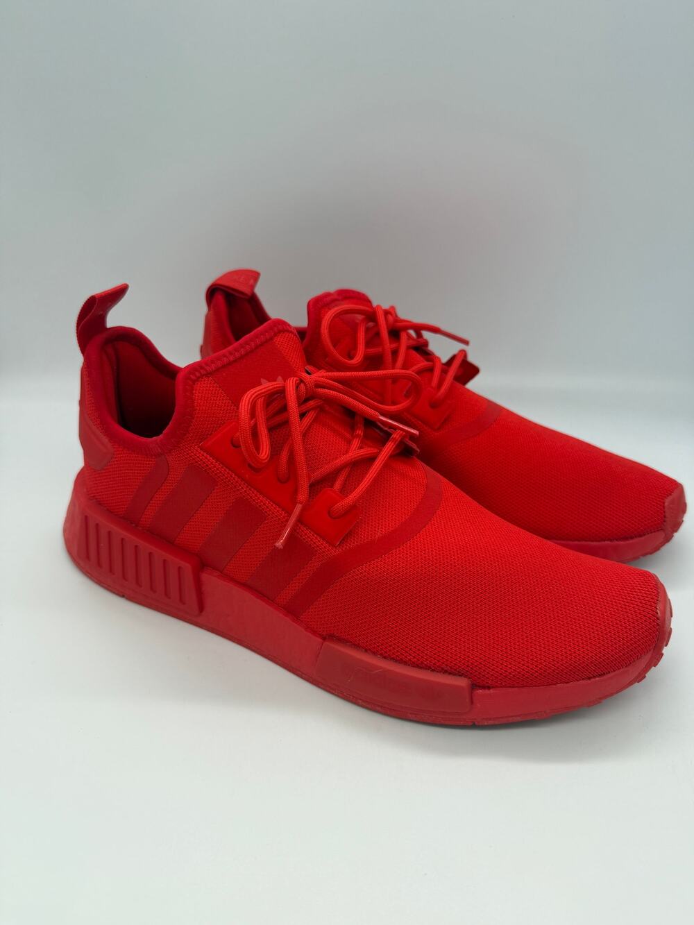 2021 Authentic Adidas Originals NMD_R1 Pure Triple Red Men's Size 10